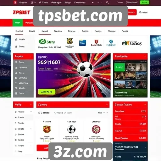 Acessibilidade e design do site tpsbet.com